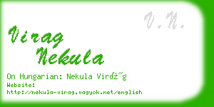 virag nekula business card